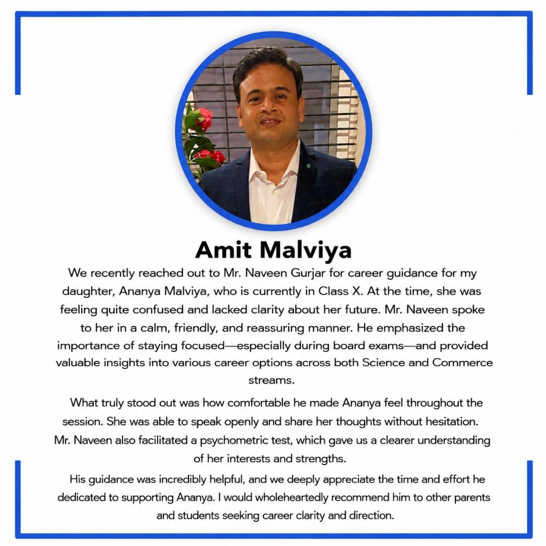 Parent Testimonial - Amit Malviya